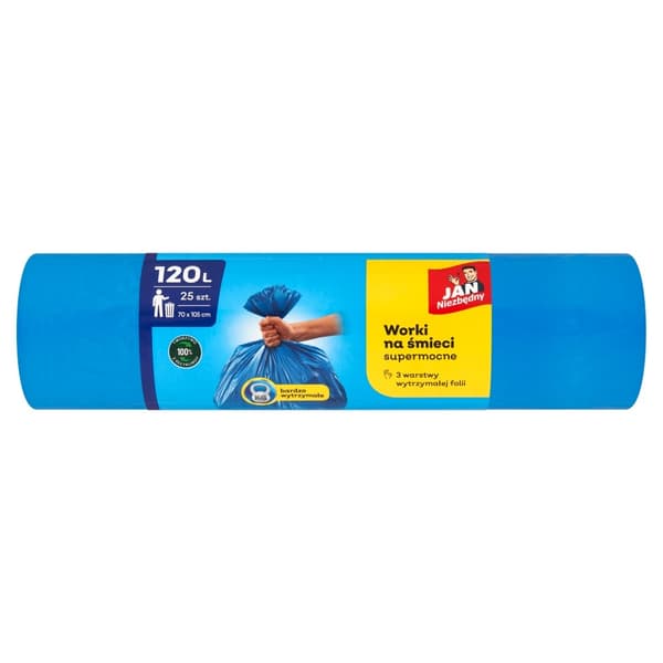 JAN Nödvändiga soppåsar 120L 25st. (ZZAJAN360)
