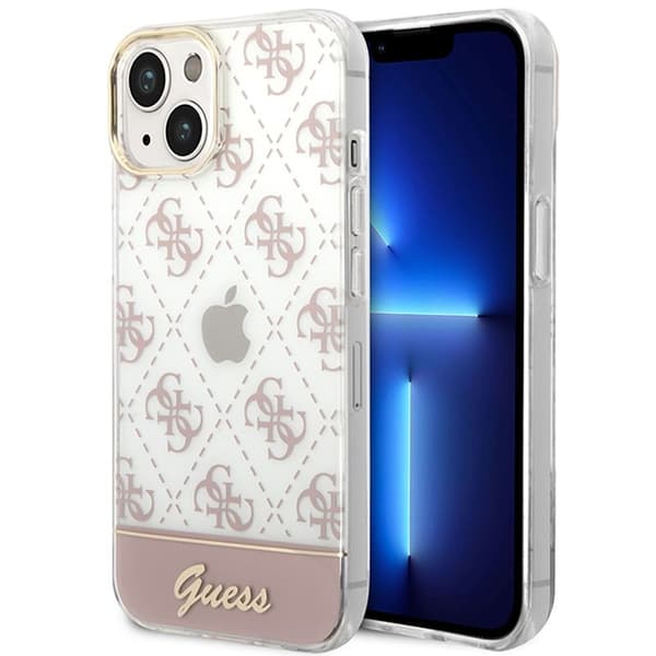 Guess GUHCP14MHG4MHP iPhone 14 Plus 6,7 \"pink / pink Hardcase 4G Pattern Script