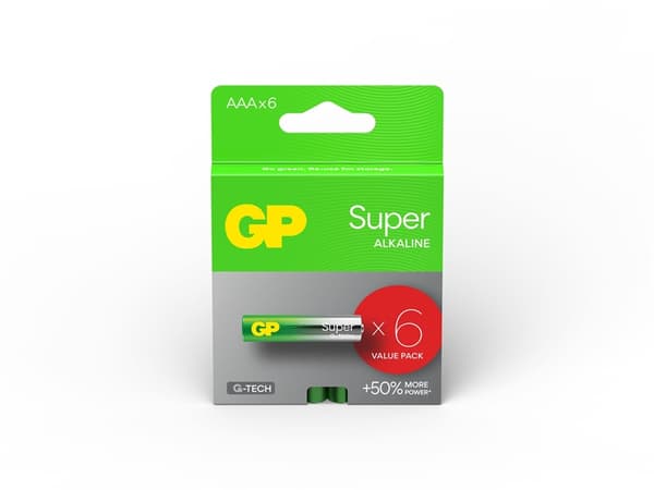LR03 6BL GP Super Alkaline (G-TECH)