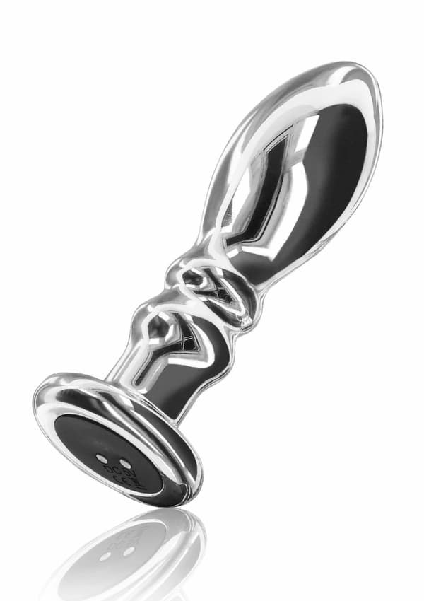 Buttplugg Vibr. Ribbad Medium Silver