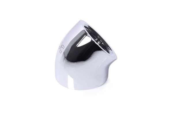 Alphacool 45 grader G1/4 tommer IG til G1/4 tommer IG, krom