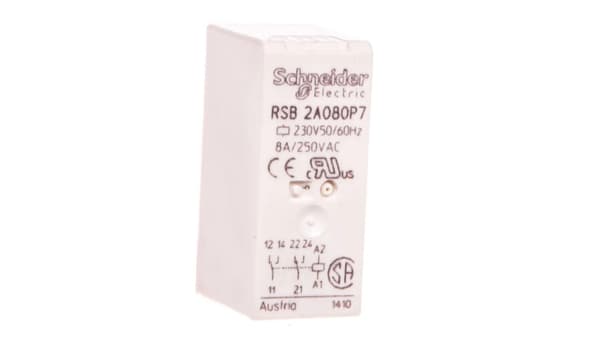 Relpol 2P 230V AC Grænsefladerelæ (RSB2A080P7)