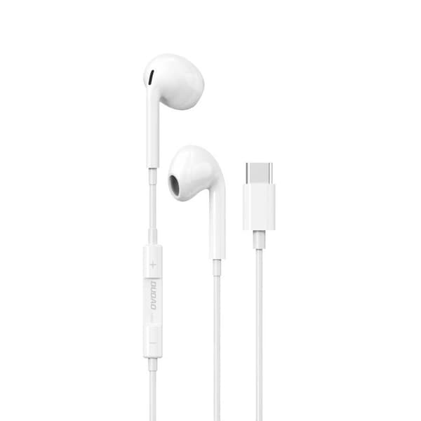 Dudao In-Ear-hörlurar med USB-Typ-C-anslutning, Vit (X14PROT)