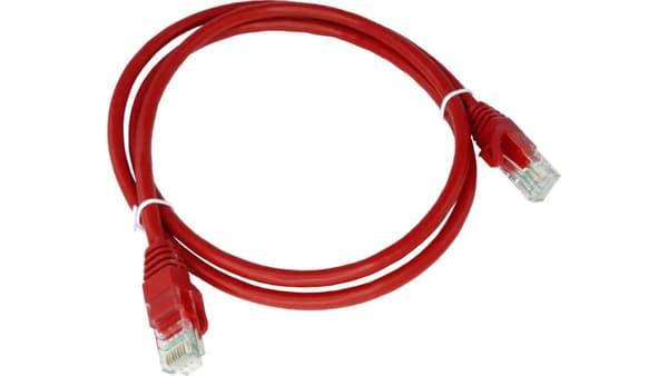 Alantec Patchkabel U/UTP cat.5e PVC 0,25m rød ALANTEC