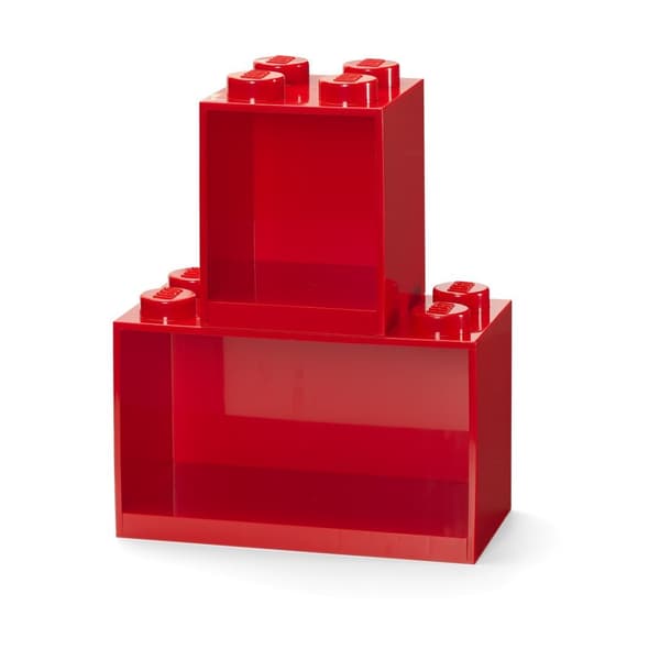 LEGO klods 4 & 8 knops sæt 2 stk rød