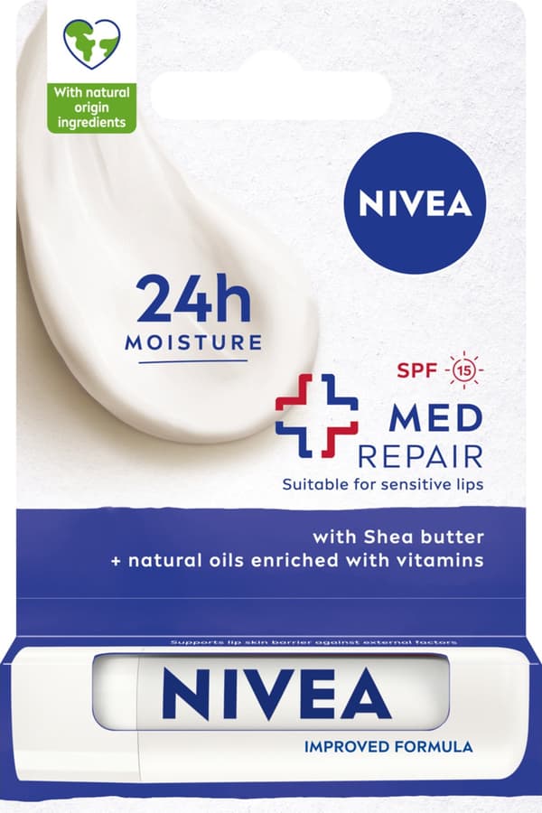 NIVEA Läppvård Regenererande Läppstift Med Repair 4,8 g