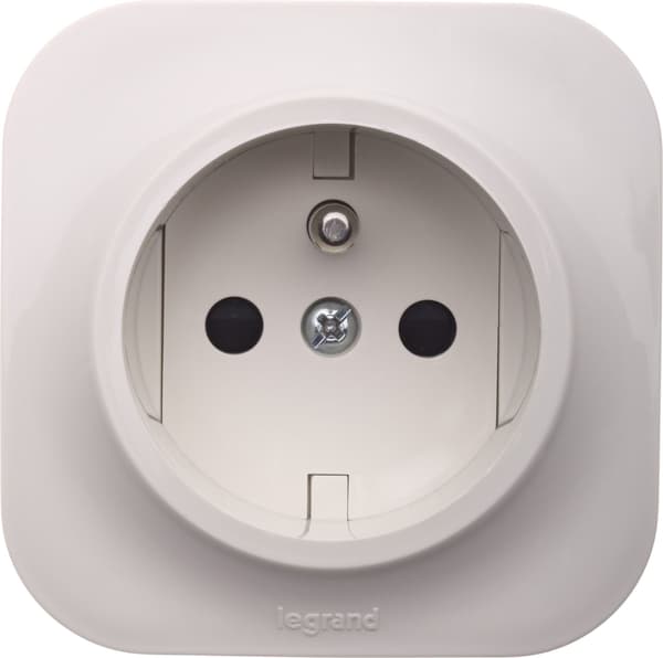 FORIX Enkelt stikkontakt m/u 16A IP20 creme 782447