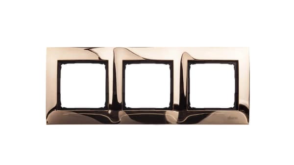 Kontakt-Simon Metal undertriple-frame Simon 54 Premium guld (DR3/66)