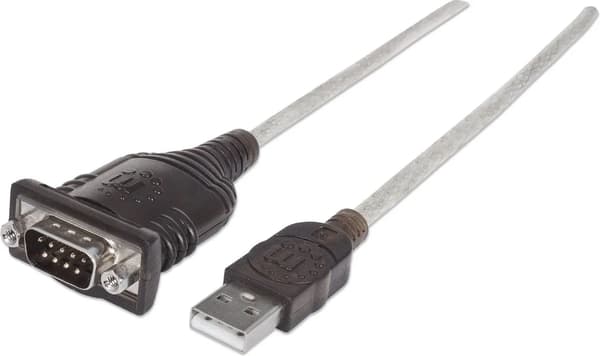 Manhattan USB-A USB-kabel - RS-232 1,8 m Transparent (151849)
