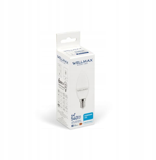 LED Pære 6W E14 Kerte 540lm Kold 6500K SAMSUNG/GP111Z06