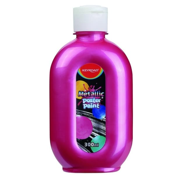 Metallisk röd affischfärg 300ml