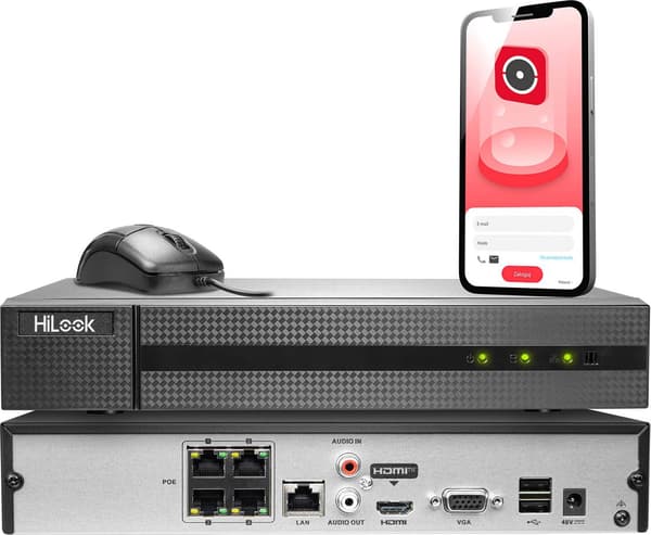 IP-tallennin Hilook by Hikvision 4MP NVR-4CH-4MP/4P