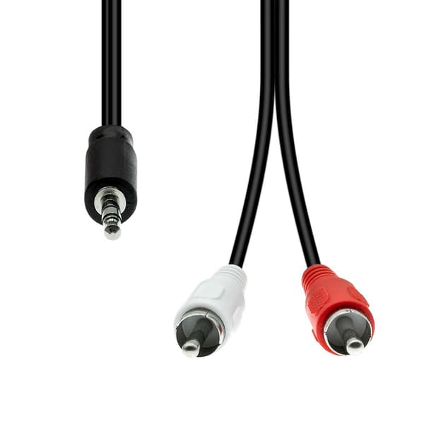 ProXtend 3-benet til 2 x RCA-kabel M-M Sort 1,5M
