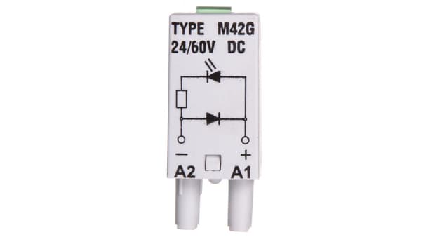 Signalmodul LD (LED'er: LED grøn + D) 24-60V DC M42G grå 854843