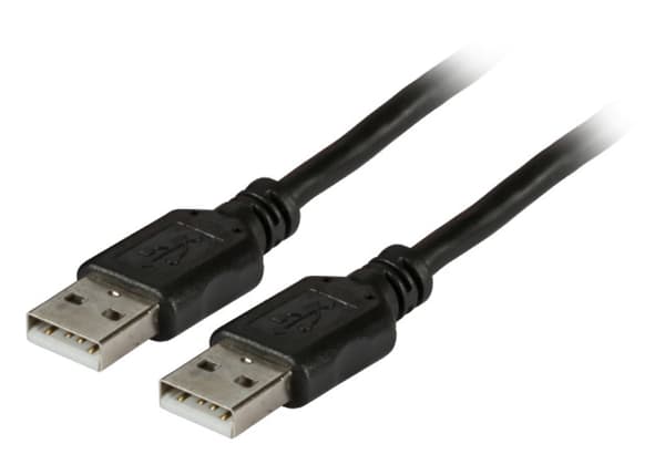 Kabel USB EFB USB-A - USB-A 1,8 m Sort (K5253SW.1,8)