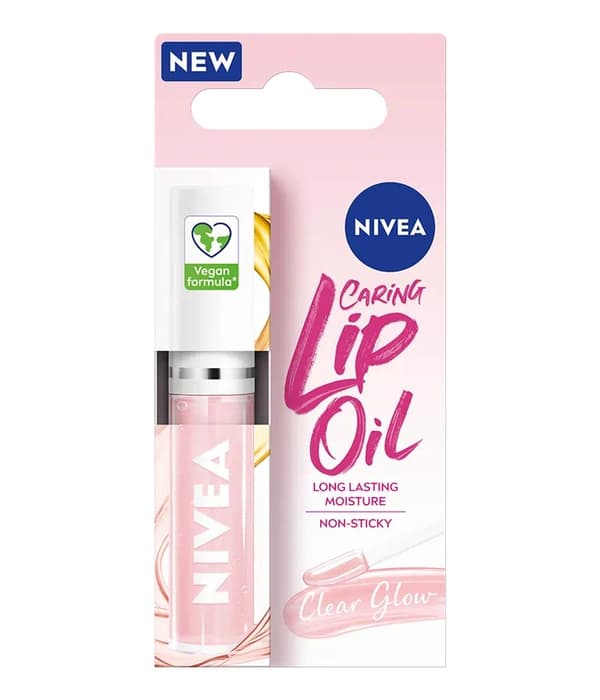 Nivea Caring Lip Oil Clear Glow Läppolja 5,5 ml