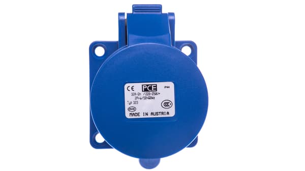 Tavlestik 32A 3P 230V /70x70/ blå IP44 323-6