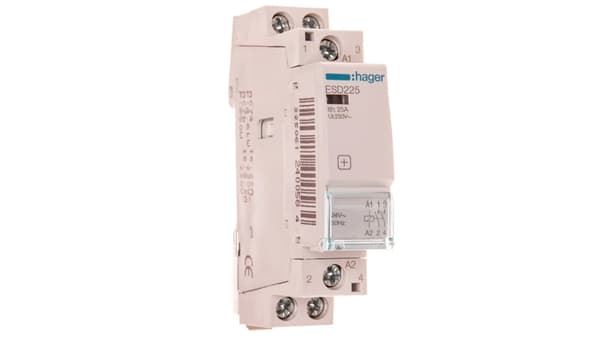Hager Modul Kontaktor 25A 2S 0B 24V AC (ESD225)