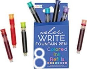 Farverige Color Write Genopfyldningspatroner 8 stk.