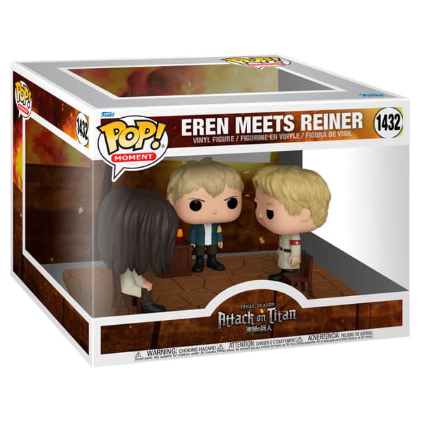 POP-figuuri Moment Attack on Titan Eren tapaa Reinerin