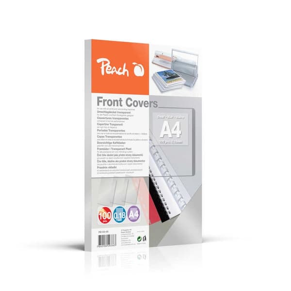 Peach Front Cover A4, 100 stycken (PB100-06)