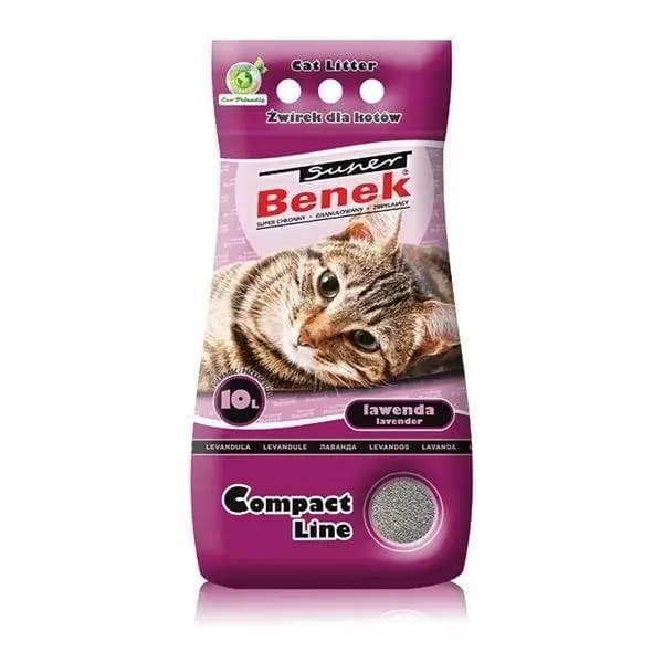 CERTECH Super Benek Compact Lavender - klumpende kattegrus 10l