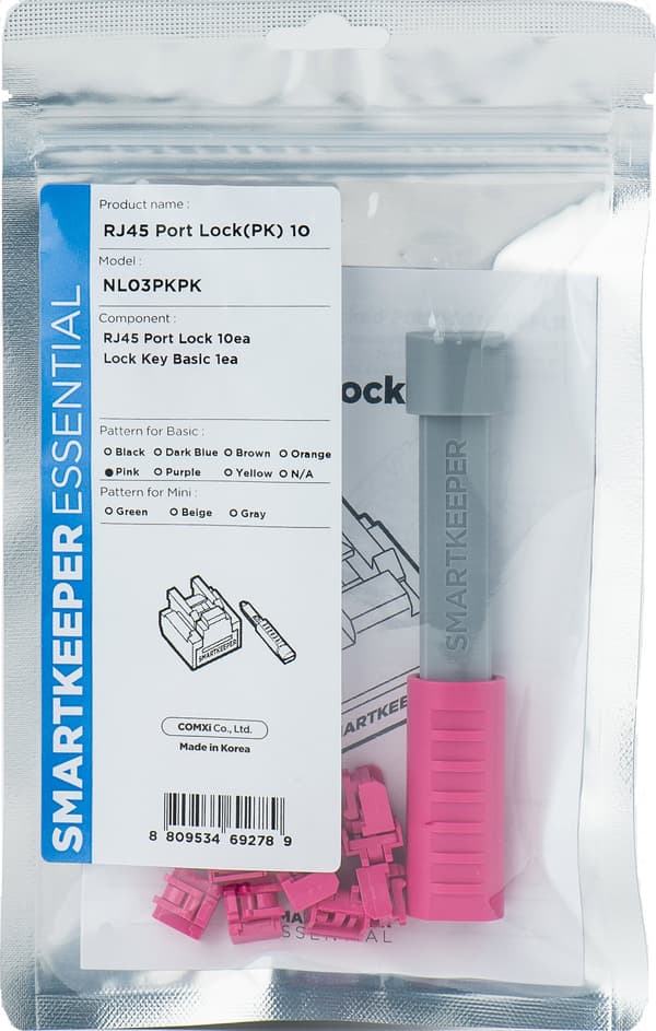 Smartkeeper SMARTKEEPER Basic RJ45 -porttilukko 10 - 1x pihdit + 10x irrotettava