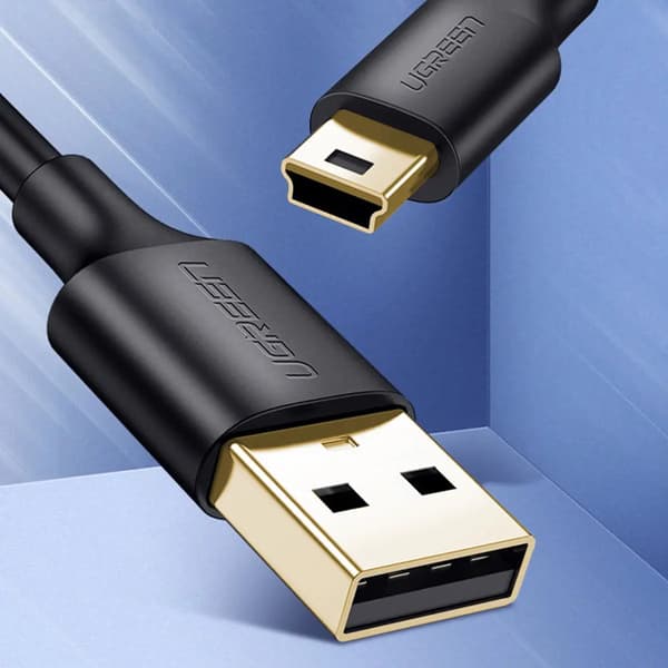 Ugreen Kabel USB - Mini USB Kabel 480 Mbps 2 m sort (US132 30472)