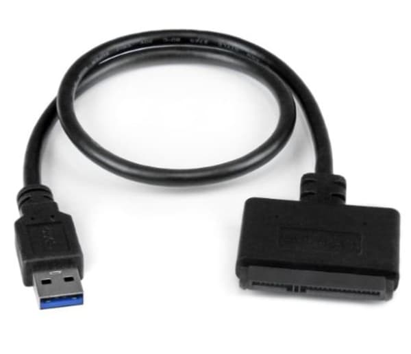 MicroConnect SATA-kabel USB3.0 TIL 2.5\" SATA III. SSD / HDD Sort 0.2m