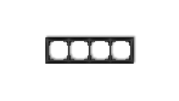 DECO Universal firedobbelt ramme DECO Soft sort mat 12DRSO-4