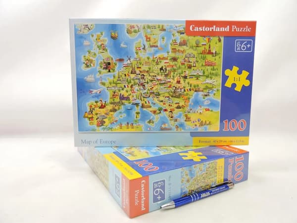 Puslespil 100 stk. Europakort