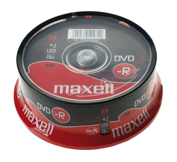MAXELL DVD-R 4.7GB 16X CAKE*25 275520.30.CN