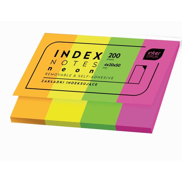 Indekseringsperler Neon 200 stk