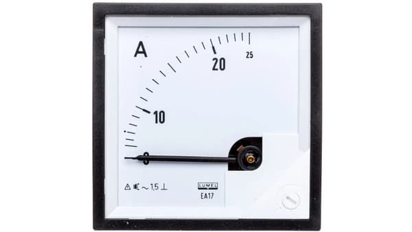 Lumel analogt array-amperemeter 0-25A 72x72mm (EA17N E21000000000)