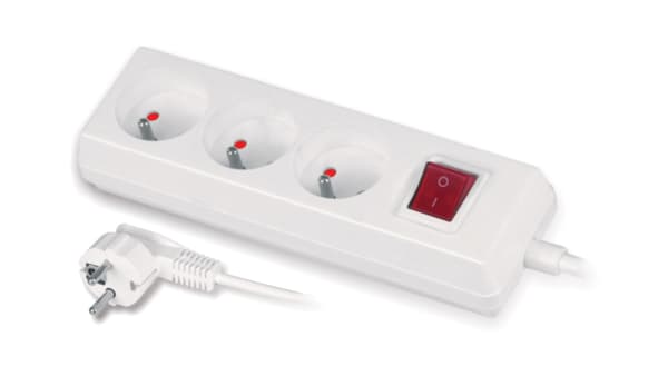 TAAJ Stikkontakt 3X 2P+J 16A (GN-370WS)