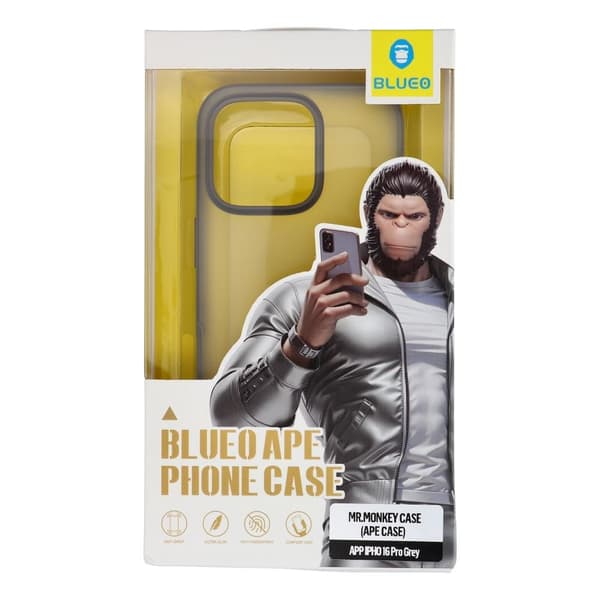 Blueo BLUEO APE Mobilskal - Apple iPhone 16 Pro grå