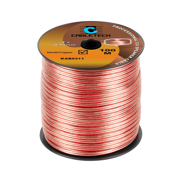 Cabletech Kabel 0,75 mm Højttalerkabel
