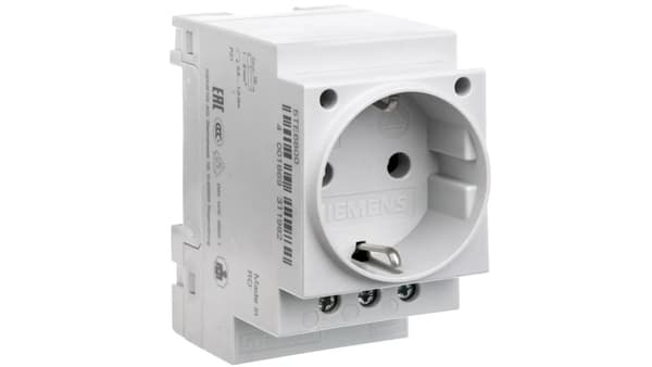 2P+Z 16A 230V Schuko-moduulipistorasia 5TE6800-kiskoille