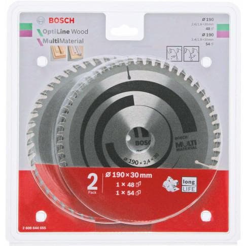 Bosch cirkulær savklingesæt - for træ,
