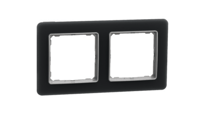Schneider Electric Sedna Elements, 2-facksram, rökfärgat glas