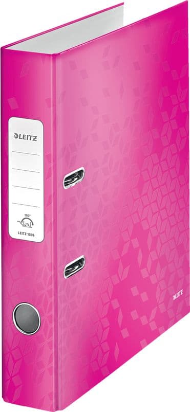 Ringbind Leitz 180° Wow ring A4 50mm pink (10K301W)
