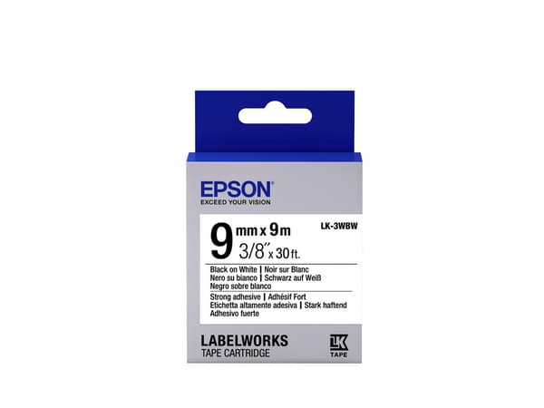 Epson LabelWorks LK-3WBW - mærkattape