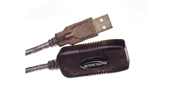 Delock USB 15,0 m musta