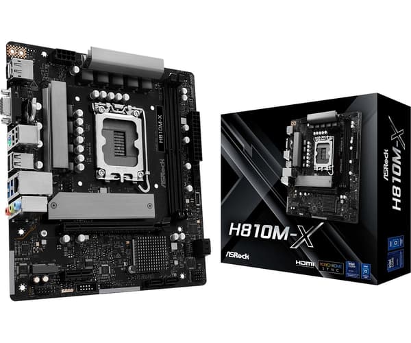 ASRock H810M-X - bundkort - micro ATX - LGA1851 Socket - H810