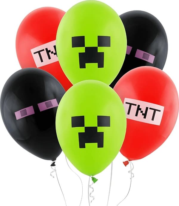 Premium ballonger Pixel blocks 30 cm 6st Godan