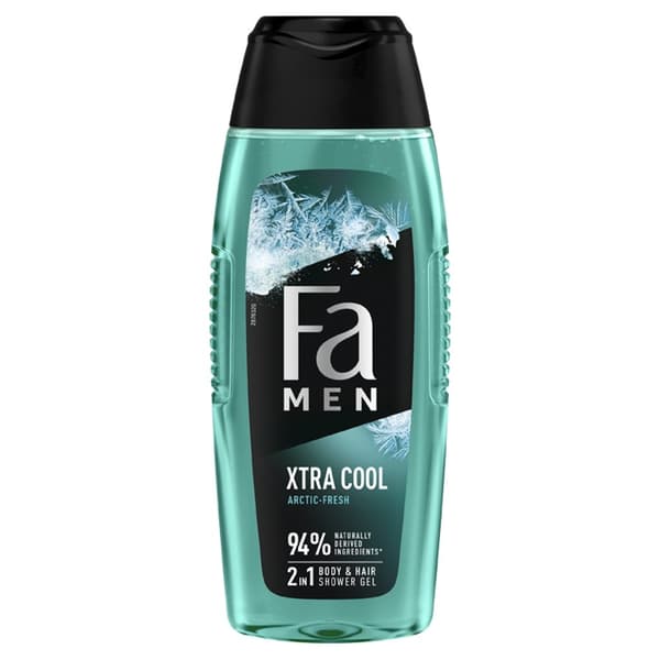 FA_men Xtra Cool duschgel med formula 2in1 med eukalyptusdoft 400ml