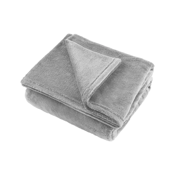 Fleece tæppe 200x220 cm TEESA - grå