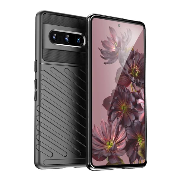 Thunder Case flexibelt pansarfodral för Google Pixel 7 Pro svart
