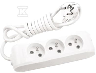 FRONL.3GN MED/U FRONTLKONTAKT 1,5M HVID