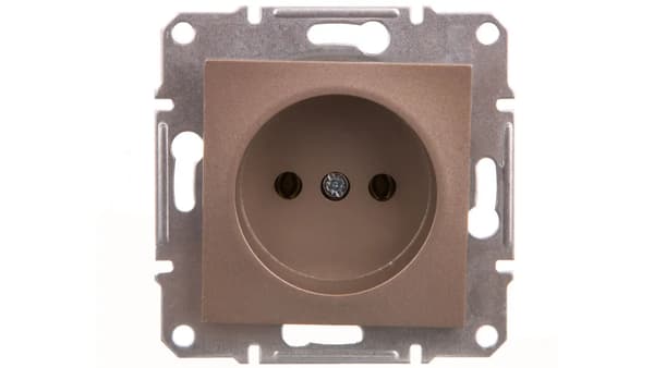 Schneider Electric Aspora installationsuttag enkel brun (EPH3000169)